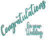 Congrats on your Wedding