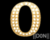O Letters Gold Lamps