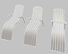 White Patio Chair Set