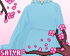Blue Oversized Hoodie