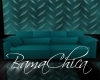 bp Teal Leather Couch