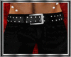 Black Jeans Stud Belt M