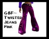 GBF~Twisted Jeans Pink