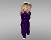 A~Purple Plaid Footy PJs