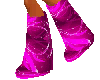 pink animated rave boots