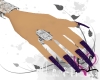 LL Sparkle Purple Nails