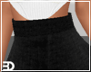 Black Denim Ruffle Skirt