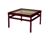 Maroon End Table