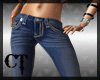 Blue Denim Capri Jeans