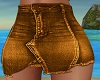 gold jeans skirt