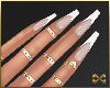 Nude French Nails - Gold