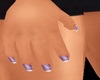 Purple finger nails