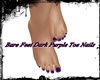 Dark Purple Toe Nails