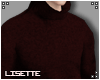 red t. neck sweater