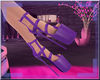 Purple Stripper Heels