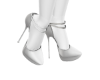 "N" heels white