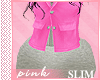 PINK- Gray Skirt slim
