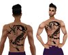 dragon tattoo back/front