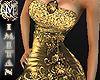 (MI) Gold long dress v3