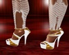 White & Gold Heels