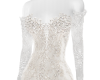 white lace wedding gown