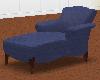 blue suede lounger
