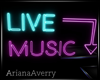 Live Music Sign