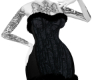 BLACK CD FUR DRESS