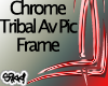 Red Chrome Tribal Frame