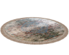 ROUND DISTRESS RUG