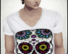 Mexican Skull Shirt Whit