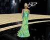 Green and Blue Gown