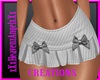 Grey Bows Pleated Skirt