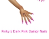 PinkysDkPinkDaintyNails
