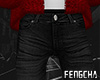 冯 Black Ripped Jeans