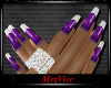 mv*purple frenchmanicure