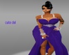purple beauty gown
