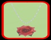 ¡A RED ROSE NECKLACE