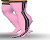 Pink thigh boots