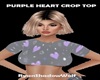 Purple Heart Crop Top