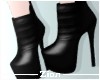 PVC Platform Heels Black