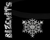 Silver/Black Snowflake