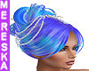 Blue Ombre Wedding Hair
