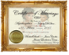 wedding certificate