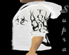 White black flashy hoodi
