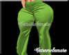 Green Satin Pants