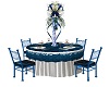 Wedding table Blu/white