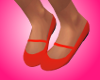 red kids flat shoes