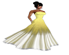 IND} Yellow Cream Gown
