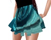 organza swirls aqua mini